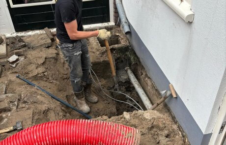 Uitgraven van een kruipruimte met de inzet van zuigtechniek - Methorst