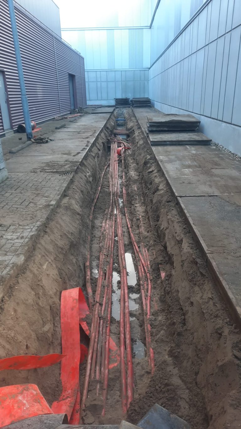 Tracé vrijmaken met de inzet van zuigtechniek