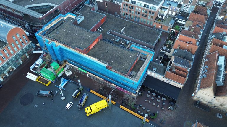 Dakgrind verwijderen Statenplein Dordrecht