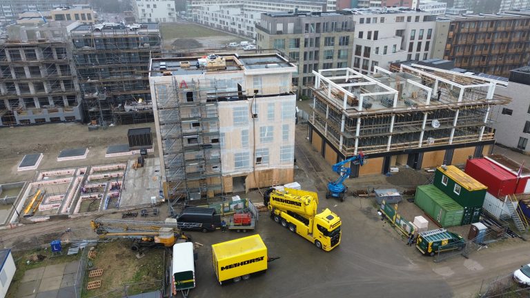 Split blazen op verdiepingsvloeren