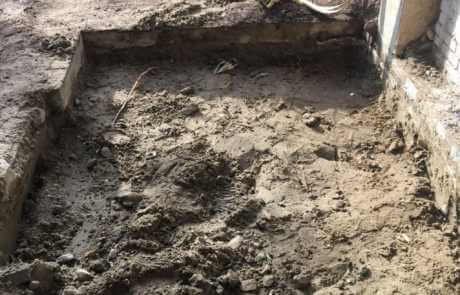 Kelder uitgraven d.m.v. zuigen met zuigwagen